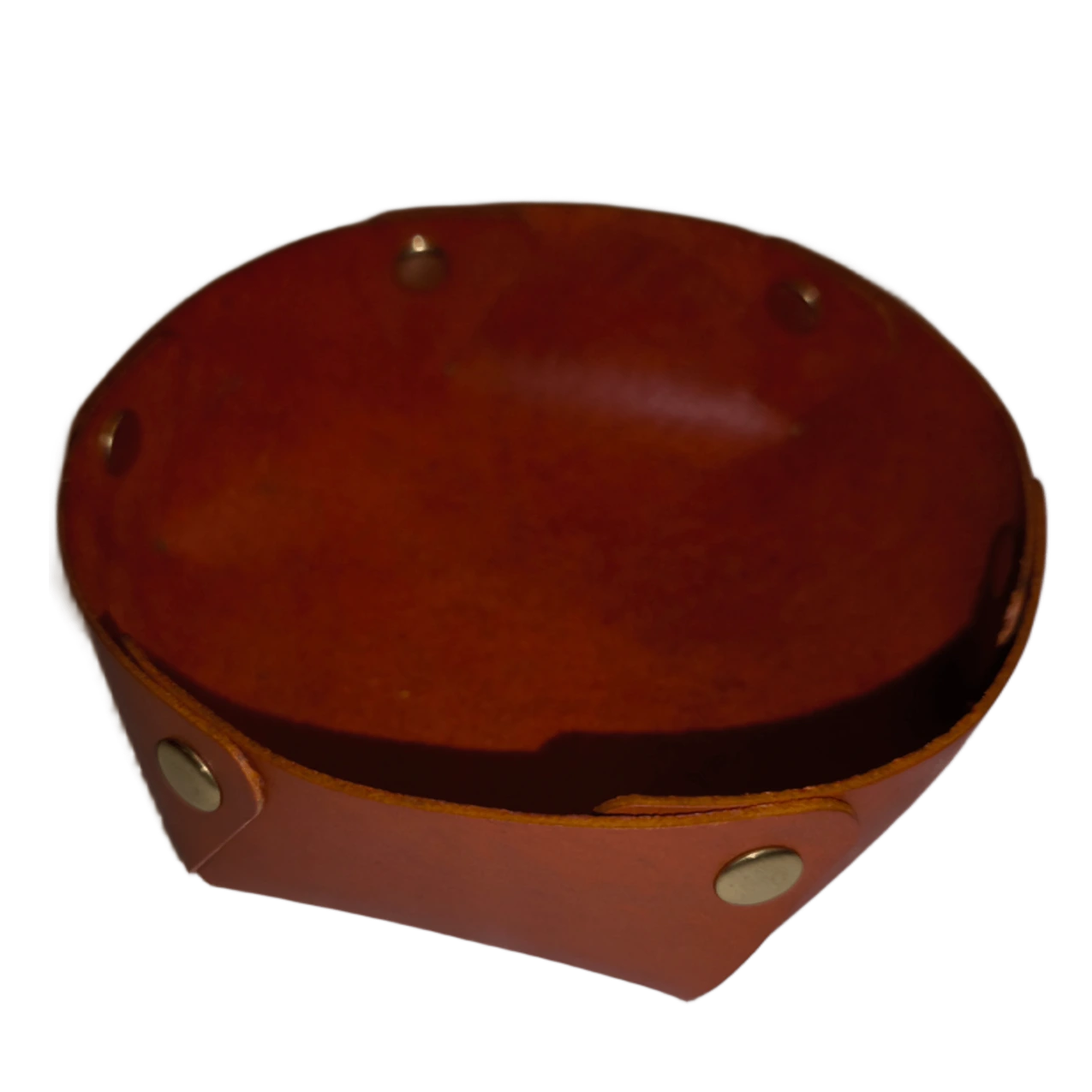 Circle Leather Tray